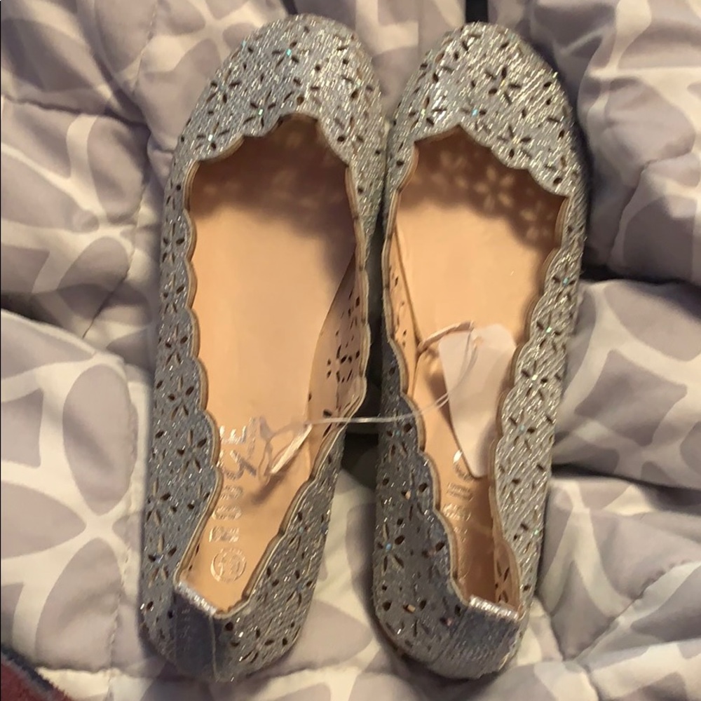 Sparkly slip ons